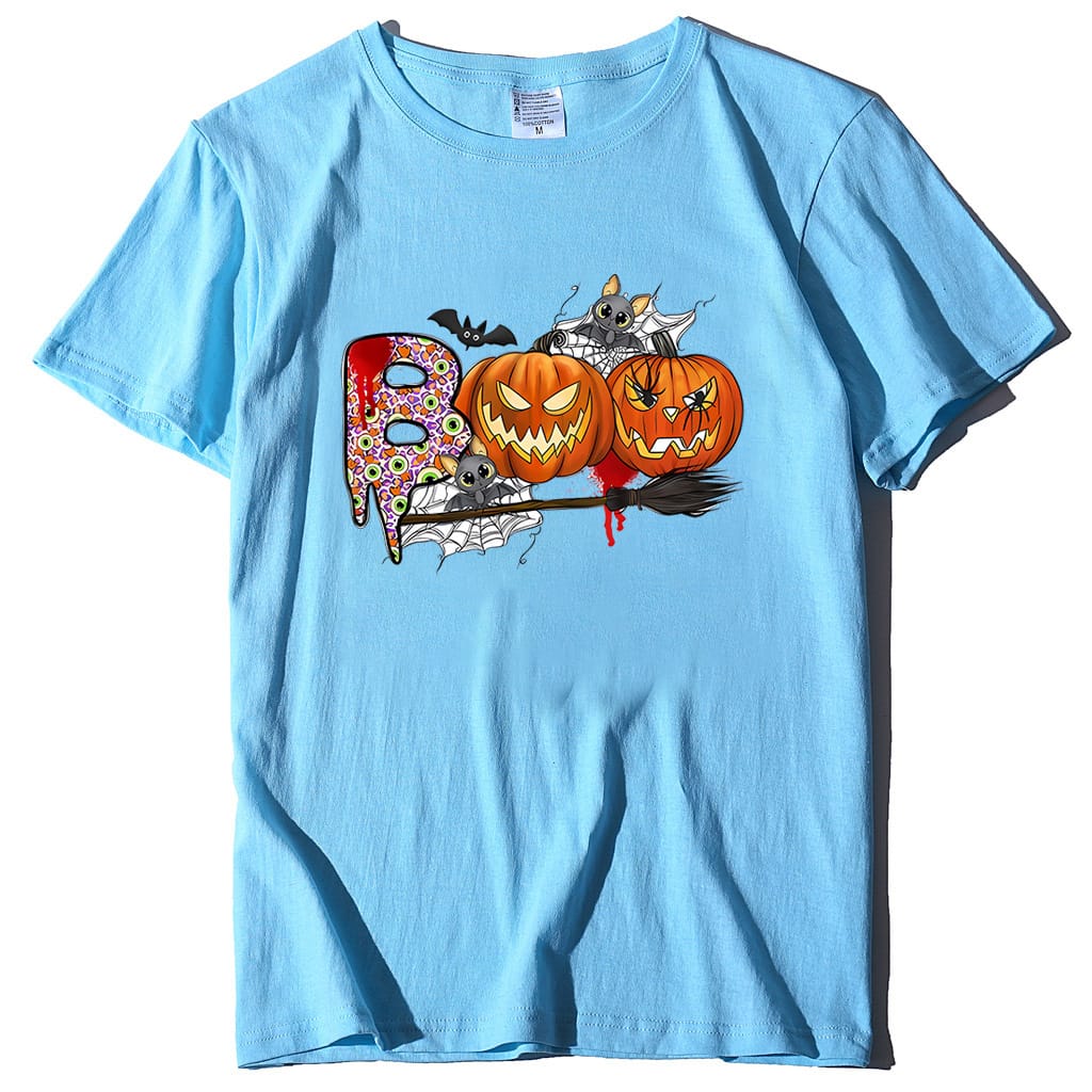 Halloween Pumpkin Print T-Shirt | 20 Colors, Unisex Sizes S–XXXL | $9.99 Halloween Pumpkin Print T-Shirt – Unisex Short Sleeve Tee | 20 Colors, S–XXXL