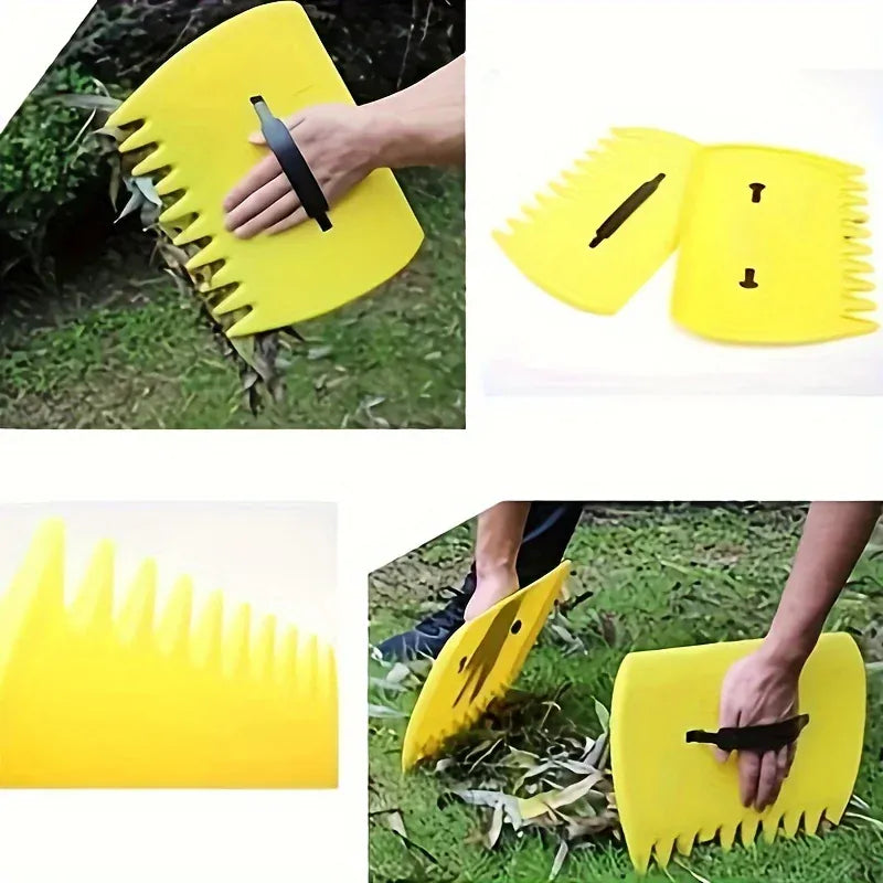 Handheld Garden Rake for Yard, Lawn & Indoor Use | Wahooly Handheld Garden Rake — Lightweight Debris & Leaf Rake for Yard, Lawn, Indoor & Outdoor Use