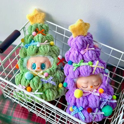 Handmade Crochet Christmas Tree Clothing for 1.0/3.0 Labubu Outfit Doll DIY Accessories Christmas Halloween Kids Gift Handmade Crochet Christmas Tree Clothing for 1.0/3.0 Labubu Outfit Doll DIY Accessories Christmas Halloween Kids Gift