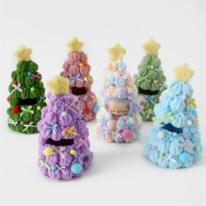 Handmade Crochet Christmas Tree Clothing for 1.0/3.0 Labubu Outfit Doll DIY Accessories Christmas Halloween Kids Gift Handmade Crochet Christmas Tree Clothing for 1.0/3.0 Labubu Outfit Doll DIY Accessories Christmas Halloween Kids Gift