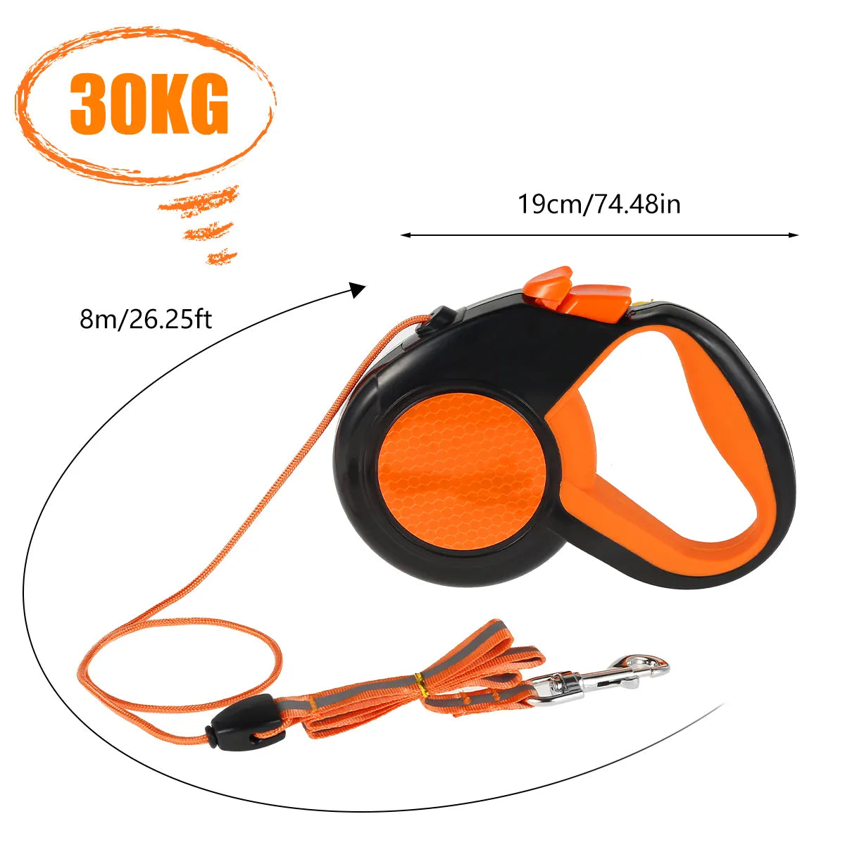 Hands-Free Retractable Dog Leash with Waist Bag & Reflective Safety | Wahooly Hands-Free Retractable Dog Leash with Reflective Safety & Waist Bag