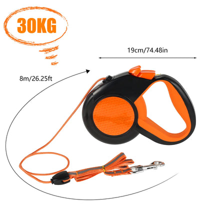 Hands-Free Retractable Dog Leash with Waist Bag & Reflective Safety | Wahooly Hands-Free Retractable Dog Leash with Reflective Safety & Waist Bag