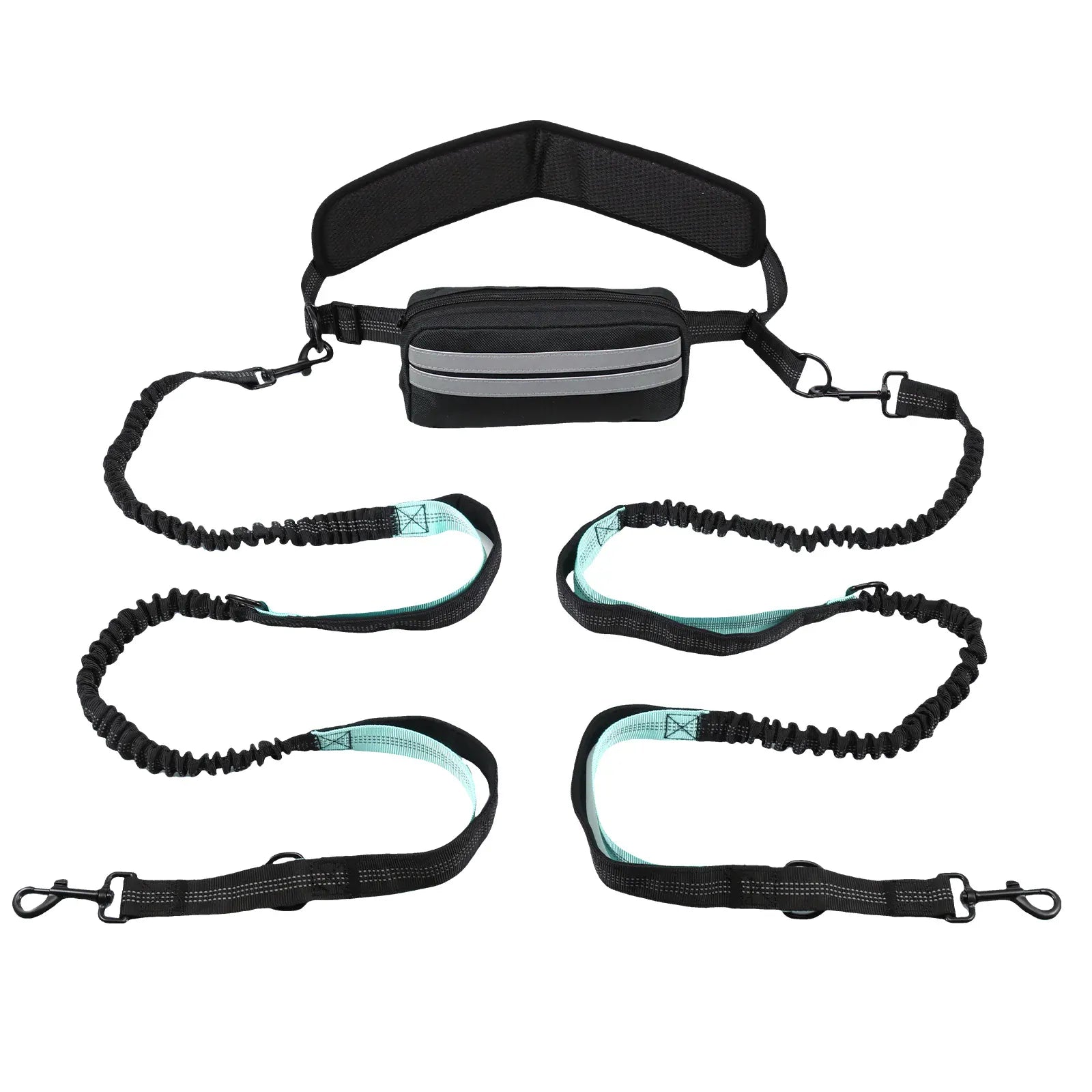 Hands-Free Retractable Dog Leash with Waist Bag & Reflective Safety | Wahooly Hands-Free Retractable Dog Leash with Reflective Safety & Waist Bag