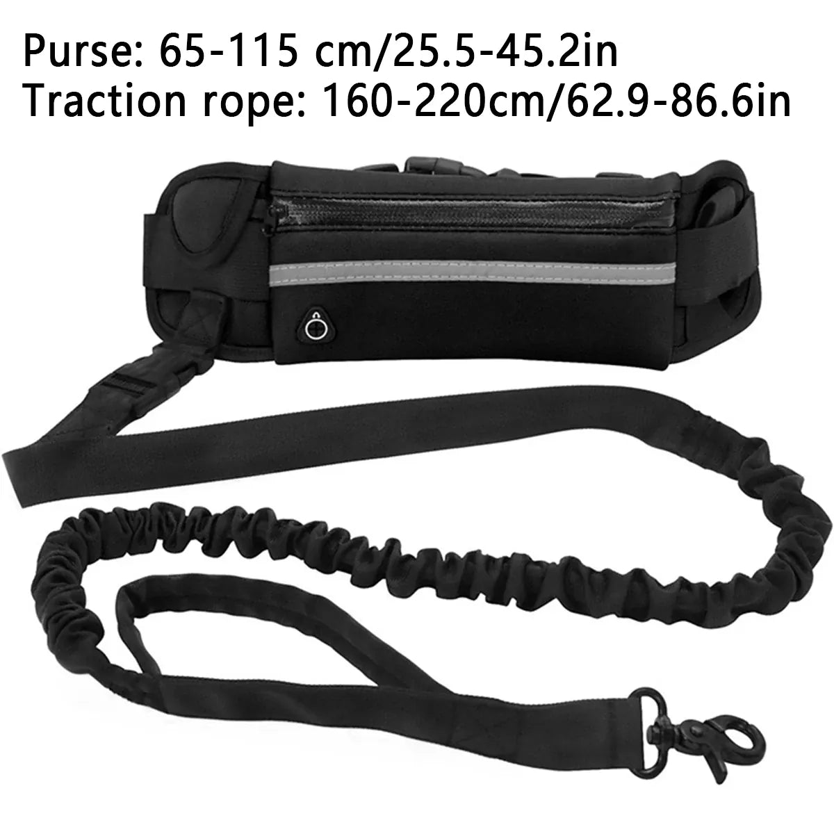 Hands-Free Retractable Dog Leash with Waist Bag & Reflective Safety | Wahooly Hands-Free Retractable Dog Leash with Reflective Safety & Waist Bag