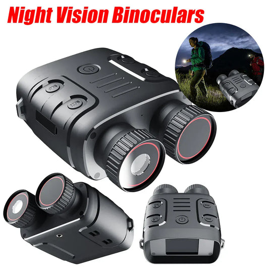 HD 1080P Night Vision Goggles - 5x Zoom, 300m Range for Hunting & Camping HD 1080P 5X Binocular Binocular Infrared Night-Visions Device Day Night Use Photo Video Taking Digital Zoom for Hunting Boating
