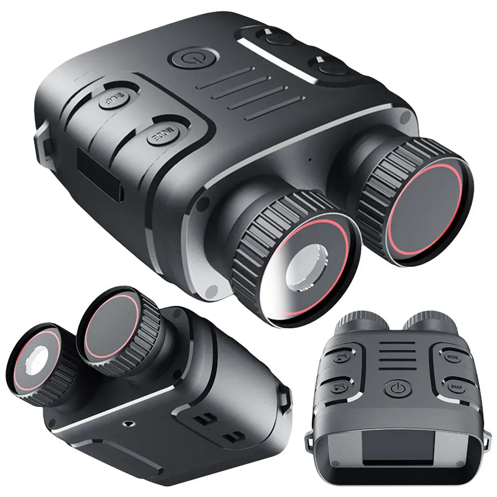HD 1080P Night Vision Goggles - 5x Zoom, 300m Range for Hunting & Camping HD 1080P 5X Binocular Binocular Infrared Night-Visions Device Day Night Use Photo Video Taking Digital Zoom for Hunting Boating