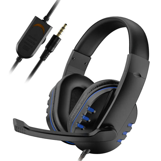 Headphones 3.5mm Wired Gaming Headset Earphones Music For PS4 Play Station 4 Game PC Chat computer With Microphone Headphones 3.5mm Wired Gaming Headset Earphones Music For PS4 Play Station 4 Game PC Chat computer With Microphone