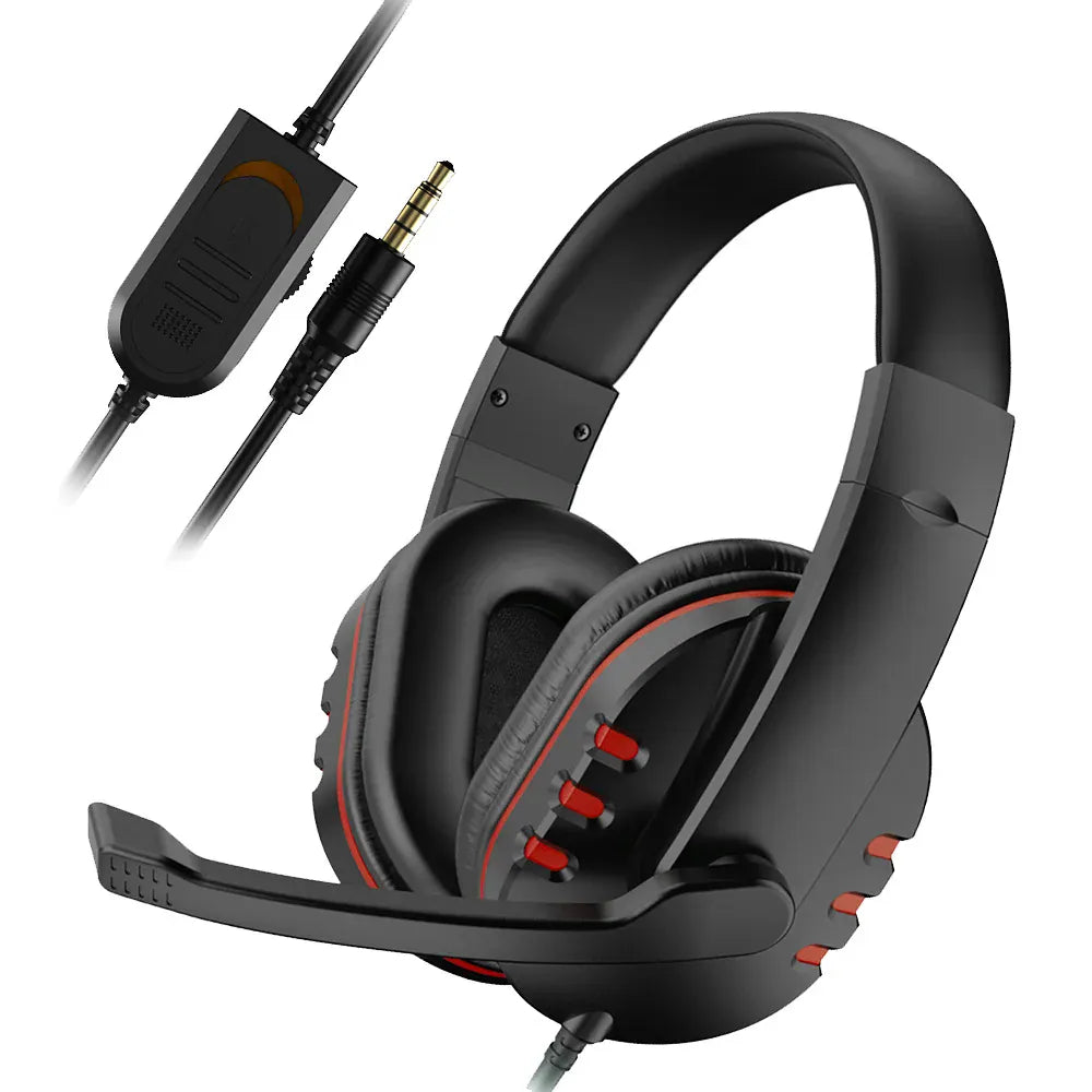 Headphones 3.5mm Wired Gaming Headset Earphones Music For PS4 Play Station 4 Game PC Chat computer With Microphone Headphones 3.5mm Wired Gaming Headset Earphones Music For PS4 Play Station 4 Game PC Chat computer With Microphone