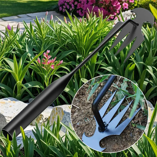Heavy-Duty Garden Hoe for Weeding & Soil Cultivation | Wahooly Heavy-Duty Garden Hoe — Ergonomic Weeding & Soil Cultivation Tool for Gardens, Beds & Farms