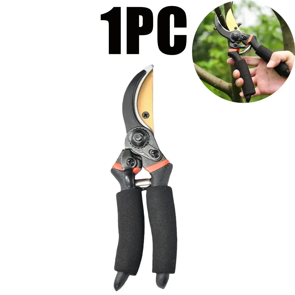 Heavy-Duty Pruning Shears — Sharp Garden Secateurs | Wahooly Heavy-Duty Pruning Shears — Sharp Alloy Steel Secateurs for Branches, Flowers & Fruit Trees