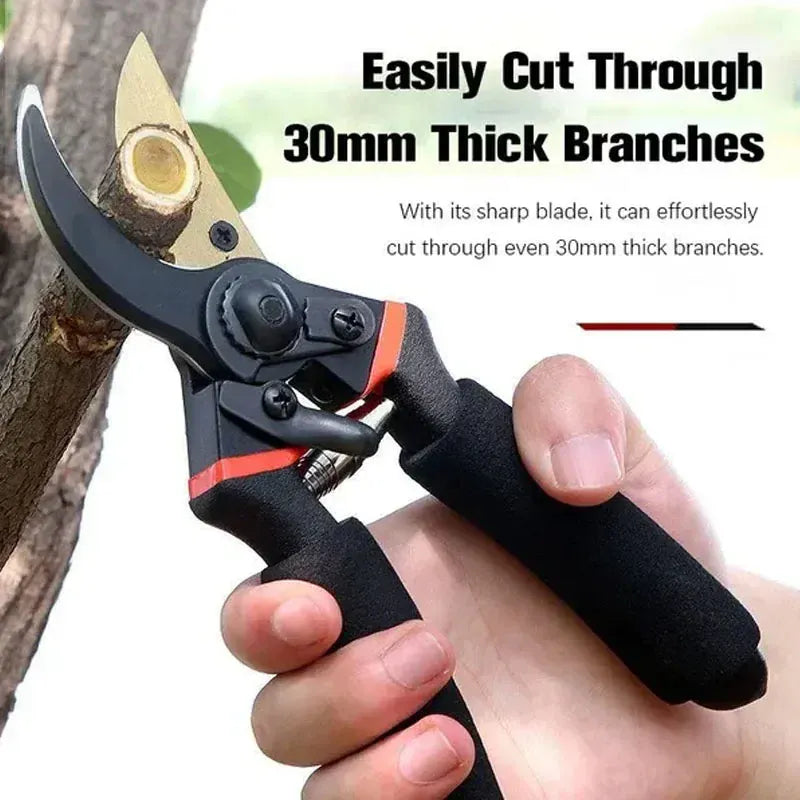 Heavy-Duty Pruning Shears — Sharp Garden Secateurs | Wahooly Heavy-Duty Pruning Shears — Sharp Alloy Steel Secateurs for Branches, Flowers & Fruit Trees