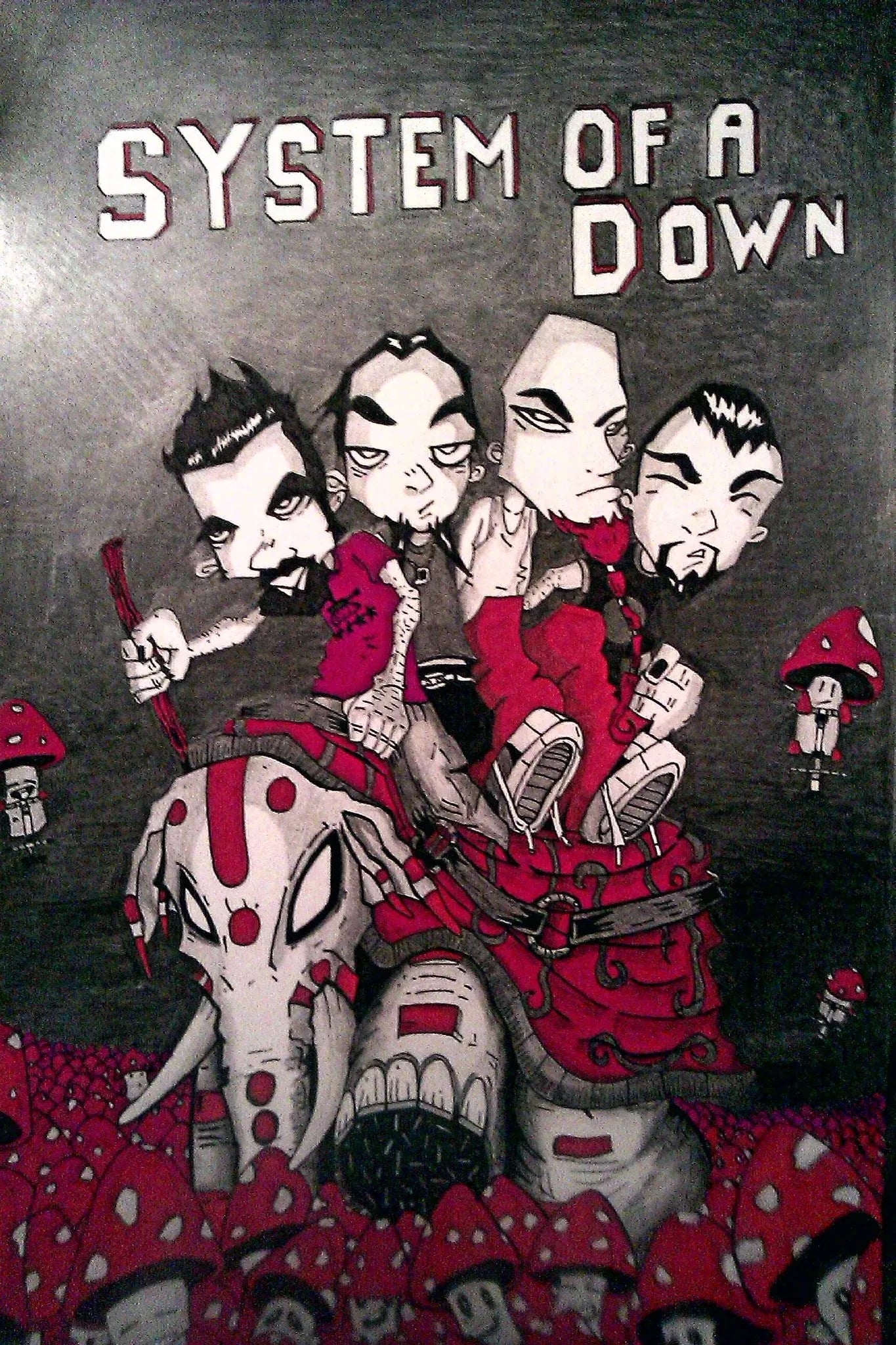Heavy Metal Band System of A Down Posters Music Album Canvas Painting Wall Art Club Living Room Bedroom Home Office Decor Gift Heavy Metal Band System of A Down Posters Music Album Canvas Painting Wall Art Club Living Room Bedroom Home Office Decor Gift