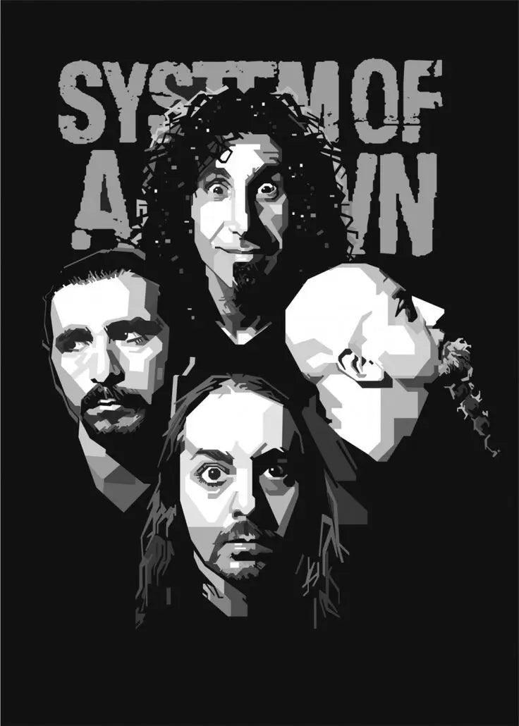 Heavy Metal Band System of A Down Posters Music Album Canvas Painting Wall Art Club Living Room Bedroom Home Office Decor Gift Heavy Metal Band System of A Down Posters Music Album Canvas Painting Wall Art Club Living Room Bedroom Home Office Decor Gift