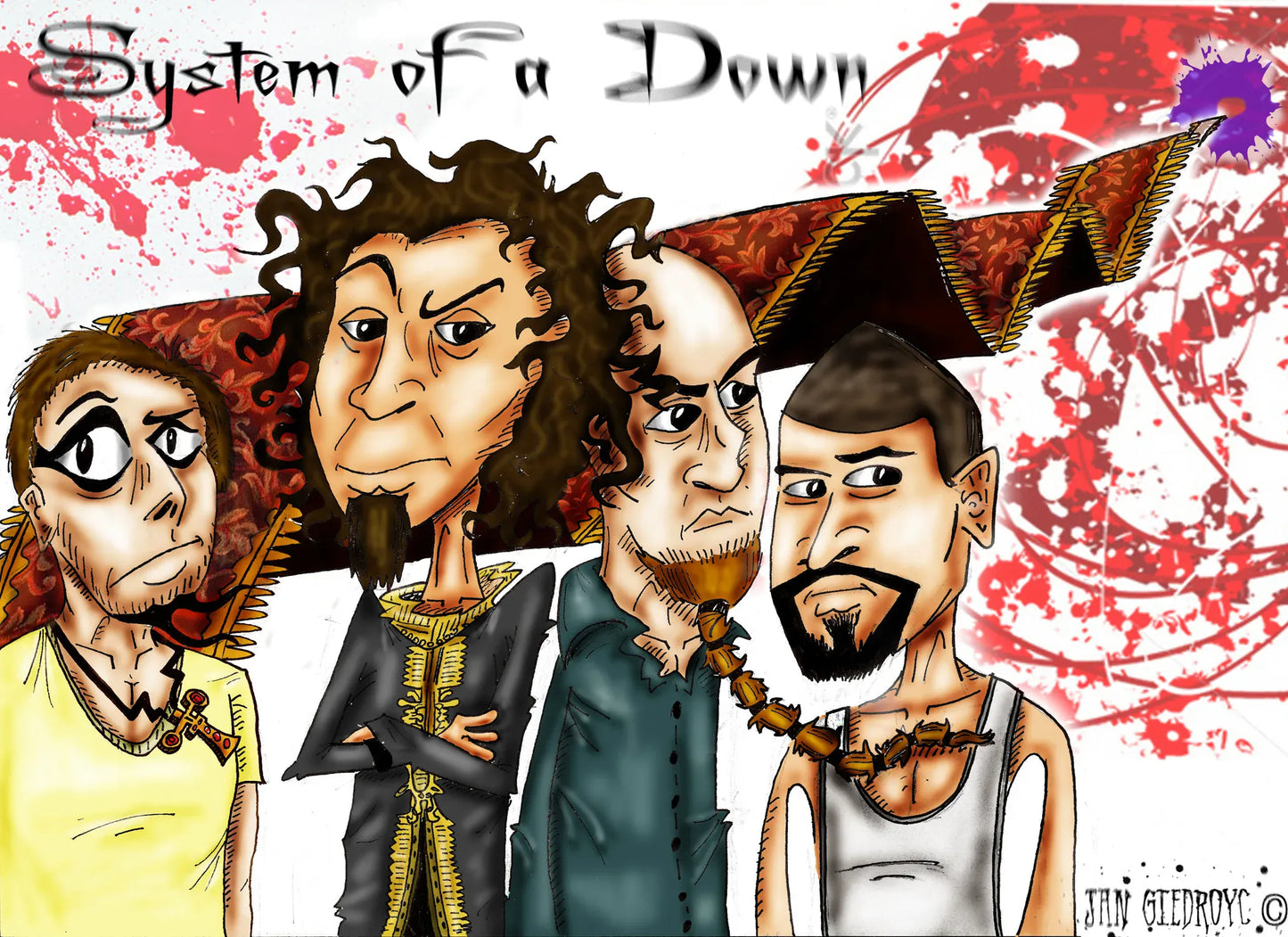 Heavy Metal Band System of A Down Posters Music Album Canvas Painting Wall Art Club Living Room Bedroom Home Office Decor Gift Heavy Metal Band System of A Down Posters Music Album Canvas Painting Wall Art Club Living Room Bedroom Home Office Decor Gift