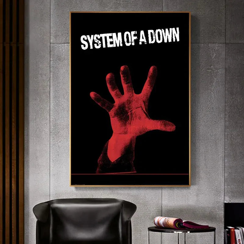 Heavy Metal Band System of A Down Posters Music Album Canvas Painting Wall Art Club Living Room Bedroom Home Office Decor Gift Heavy Metal Band System of A Down Posters Music Album Canvas Painting Wall Art Club Living Room Bedroom Home Office Decor Gift