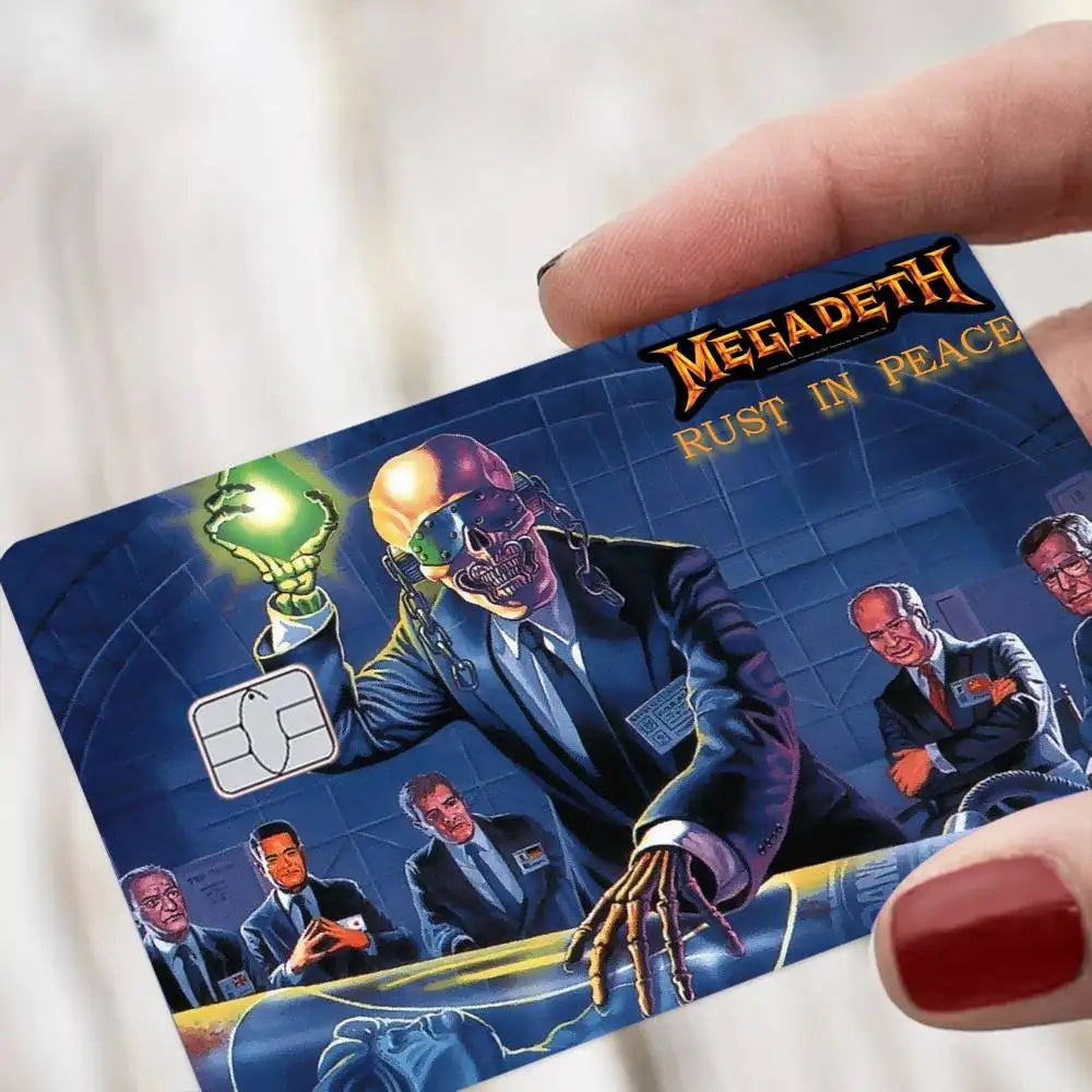 Heavy Metal Rock Roll Music M-Megadeths Various Anime Bank Credit Cards Bus Pass Stickers Decoration Waterproof Stickers Heavy Metal Rock Roll Music M-Megadeths Various Anime Bank Credit Cards Bus Pass Stickers Decoration Waterproof Stickers