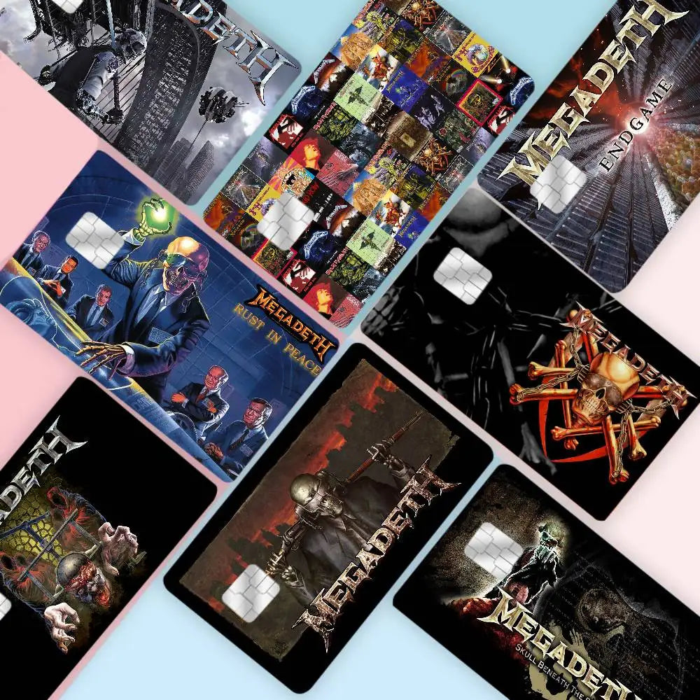Heavy Metal Rock Roll Music M-Megadeths Various Anime Bank Credit Cards Bus Pass Stickers Decoration Waterproof Stickers Heavy Metal Rock Roll Music M-Megadeths Various Anime Bank Credit Cards Bus Pass Stickers Decoration Waterproof Stickers