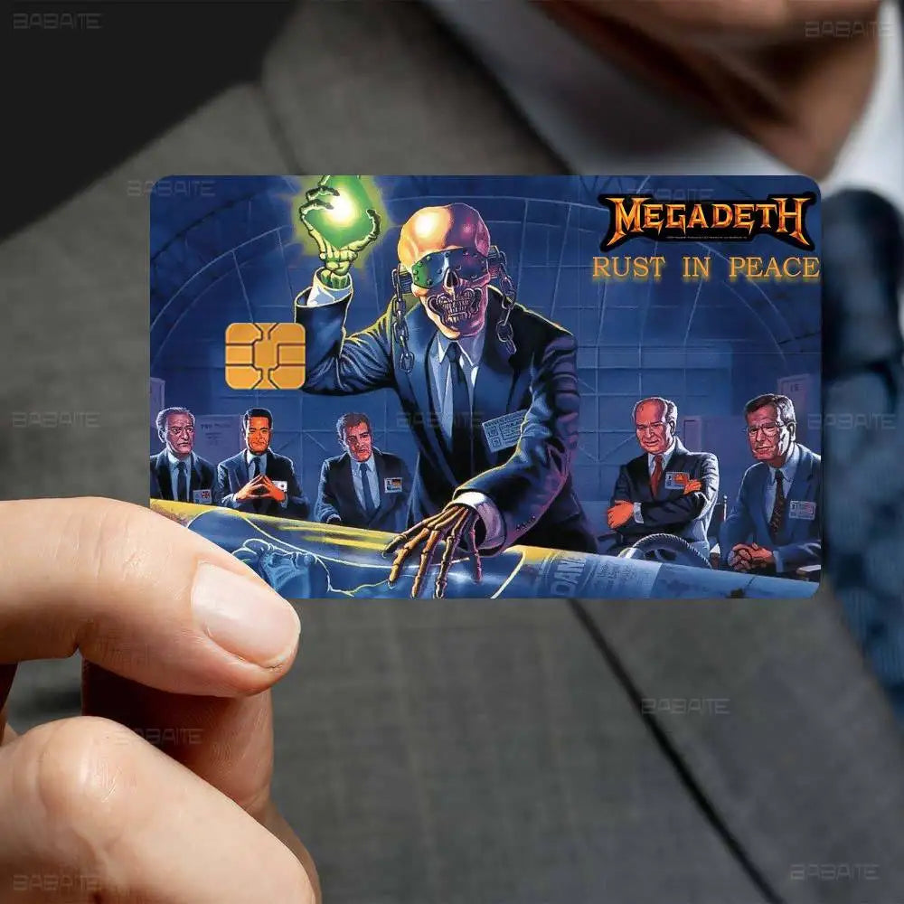 Heavy Metal Rock Roll Music M-Megadeths Various Anime Bank Credit Cards Bus Pass Stickers Decoration Waterproof Stickers Heavy Metal Rock Roll Music M-Megadeths Various Anime Bank Credit Cards Bus Pass Stickers Decoration Waterproof Stickers
