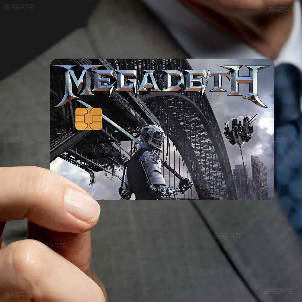 Heavy Metal Rock Roll Music M-Megadeths Various Anime Bank Credit Cards Bus Pass Stickers Decoration Waterproof Stickers Heavy Metal Rock Roll Music M-Megadeths Various Anime Bank Credit Cards Bus Pass Stickers Decoration Waterproof Stickers