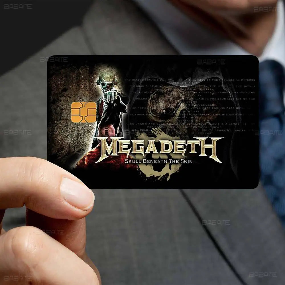 Heavy Metal Rock Roll Music M-Megadeths Various Anime Bank Credit Cards Bus Pass Stickers Decoration Waterproof Stickers Heavy Metal Rock Roll Music M-Megadeths Various Anime Bank Credit Cards Bus Pass Stickers Decoration Waterproof Stickers