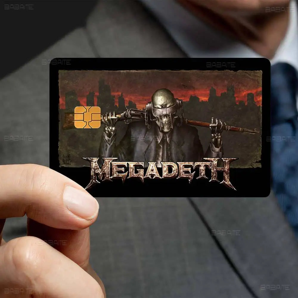 Heavy Metal Rock Roll Music M-Megadeths Various Anime Bank Credit Cards Bus Pass Stickers Decoration Waterproof Stickers Heavy Metal Rock Roll Music M-Megadeths Various Anime Bank Credit Cards Bus Pass Stickers Decoration Waterproof Stickers