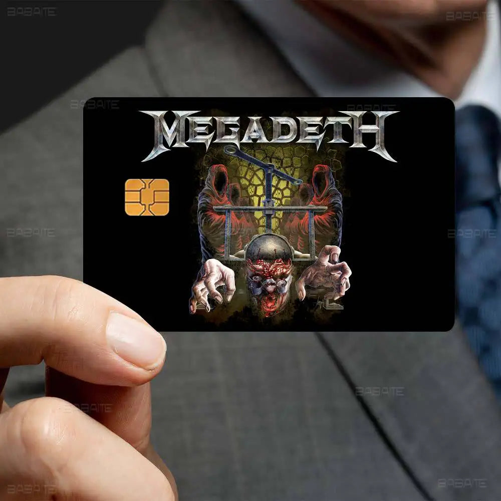 Heavy Metal Rock Roll Music M-Megadeths Various Anime Bank Credit Cards Bus Pass Stickers Decoration Waterproof Stickers Heavy Metal Rock Roll Music M-Megadeths Various Anime Bank Credit Cards Bus Pass Stickers Decoration Waterproof Stickers