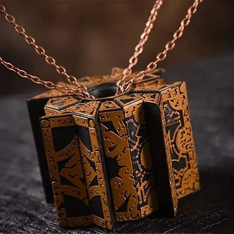 Hellraiser Cube Puzzle Box Lock Movie The Lament Configuration and Lemarchand Moveable Cube Table Accessories Halloween Props Hellraiser Cube Puzzle Box Lock Movie The Lament Configuration and Lemarchand Moveable Cube Table Accessories Halloween Props