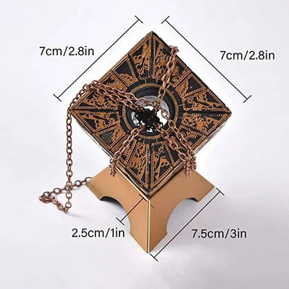 Hellraiser Cube Puzzle Box Lock Movie The Lament Configuration and Lemarchand Moveable Cube Table Accessories Halloween Props Hellraiser Cube Puzzle Box Lock Movie The Lament Configuration and Lemarchand Moveable Cube Table Accessories Halloween Props