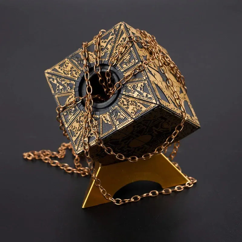 Hellraiser Cube Puzzle Box Lock Movie The Lament Configuration and Lemarchand Moveable Cube Table Accessories Halloween Props Hellraiser Cube Puzzle Box Lock Movie The Lament Configuration and Lemarchand Moveable Cube Table Accessories Halloween Props