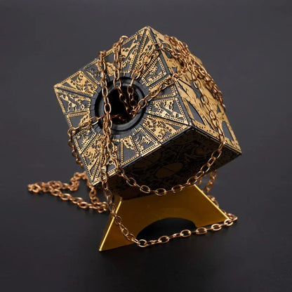 Hellraiser Cube Puzzle Box Lock Movie The Lament Configuration and Lemarchand Moveable Cube Table Accessories Halloween Props Hellraiser Cube Puzzle Box Lock Movie The Lament Configuration and Lemarchand Moveable Cube Table Accessories Halloween Props