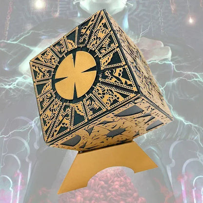 Hellraiser Cube Puzzle Box Lock Movie The Lament Configuration and Lemarchand Moveable Cube Table Accessories Halloween Props Hellraiser Cube Puzzle Box Lock Movie The Lament Configuration and Lemarchand Moveable Cube Table Accessories Halloween Props