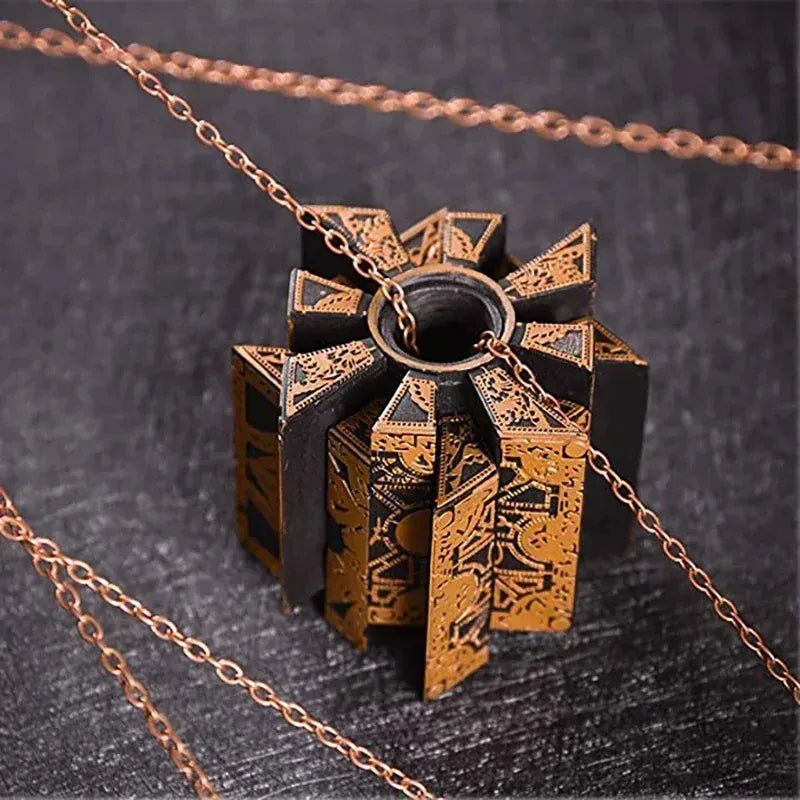 Hellraiser Cube Puzzle Box Lock Movie The Lament Configuration and Lemarchand Moveable Cube Table Accessories Halloween Props Hellraiser Cube Puzzle Box Lock Movie The Lament Configuration and Lemarchand Moveable Cube Table Accessories Halloween Props