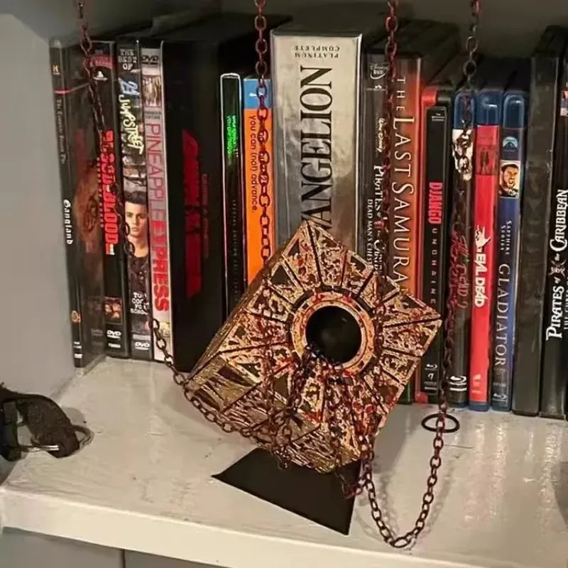 Hellraiser Cube Puzzle Box Lock Movie The Lament Configuration and Lemarchand Moveable Cube Table Accessories Halloween Props Hellraiser Cube Puzzle Box Lock Movie The Lament Configuration and Lemarchand Moveable Cube Table Accessories Halloween Props