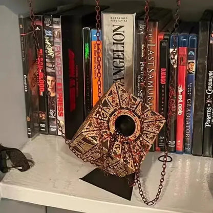 Hellraiser Cube Puzzle Box Lock Movie The Lament Configuration and Lemarchand Moveable Cube Table Accessories Halloween Props Hellraiser Cube Puzzle Box Lock Movie The Lament Configuration and Lemarchand Moveable Cube Table Accessories Halloween Props