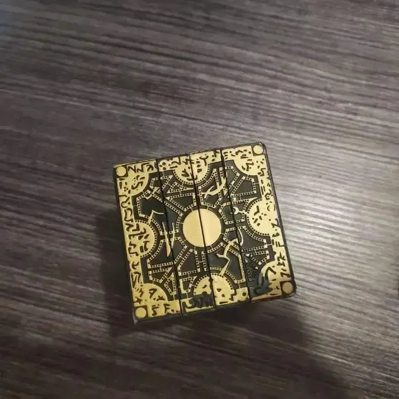 Hellraiser Cube Puzzle Box Lock Movie The Lament Configuration and Lemarchand Moveable Cube Table Accessories Halloween Props Hellraiser Cube Puzzle Box Lock Movie The Lament Configuration and Lemarchand Moveable Cube Table Accessories Halloween Props