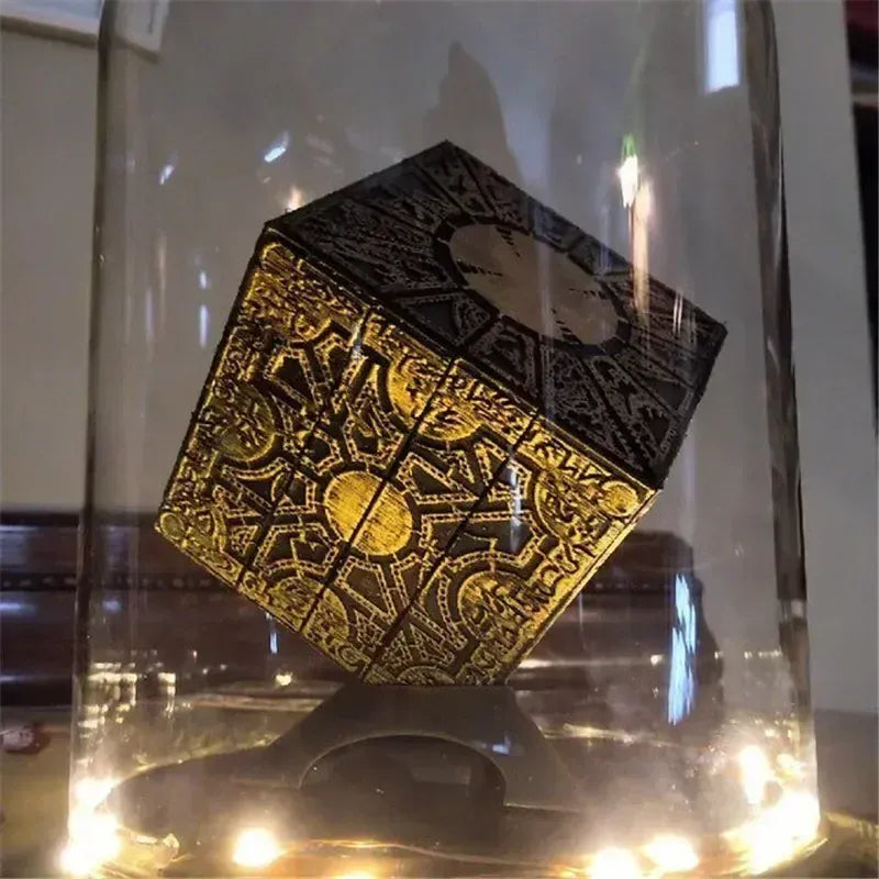 Hellraiser Cube Puzzle Box Lock Movie The Lament Configuration and Lemarchand Moveable Cube Table Accessories Halloween Props Hellraiser Cube Puzzle Box Lock Movie The Lament Configuration and Lemarchand Moveable Cube Table Accessories Halloween Props