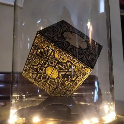 Hellraiser Cube Puzzle Box Lock Movie The Lament Configuration and Lemarchand Moveable Cube Table Accessories Halloween Props Hellraiser Cube Puzzle Box Lock Movie The Lament Configuration and Lemarchand Moveable Cube Table Accessories Halloween Props