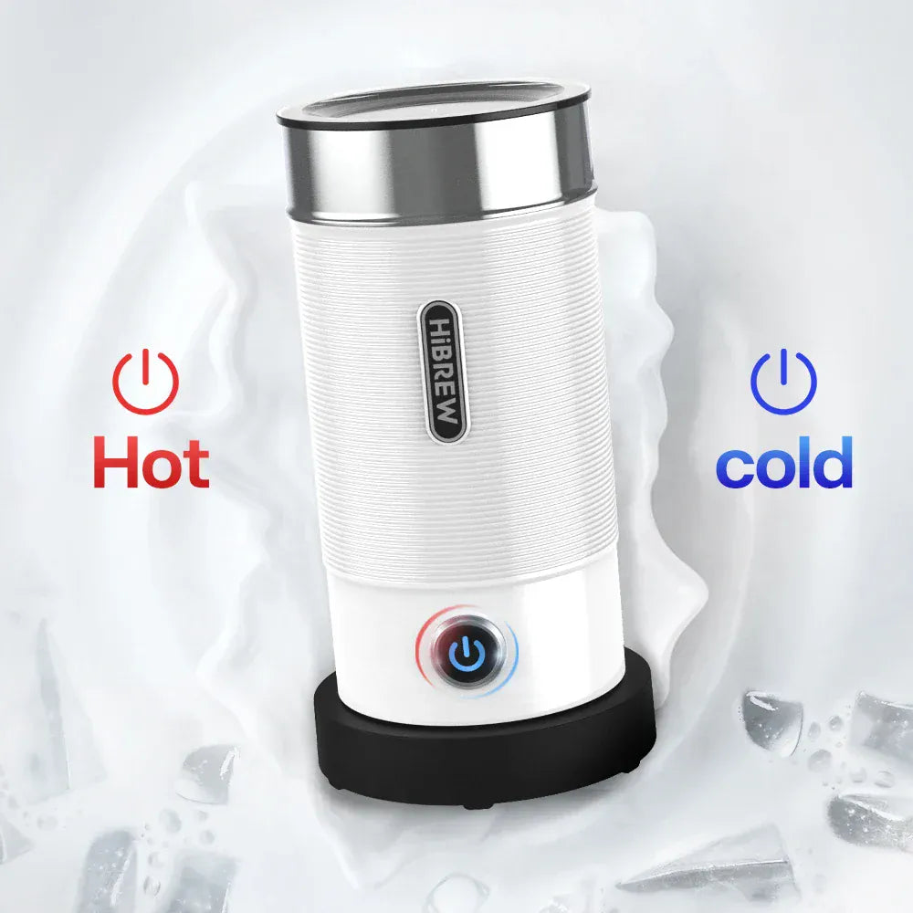 HiBREW Milk Frother Frothing Foamer Chocolate Mixer Cold/Hot Latte Cappuccino fully automatic Milk Warmer Cool Touch M1A HiBREW Milk Frother Frothing Foamer Chocolate Mixer Cold/Hot Latte Cappuccino fully automatic Milk Warmer Cool Touch M1A