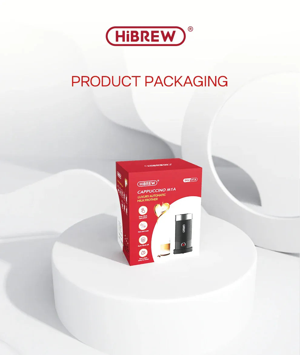HiBREW Milk Frother Frothing Foamer Chocolate Mixer Cold/Hot Latte Cappuccino fully automatic Milk Warmer Cool Touch M1A HiBREW Milk Frother Frothing Foamer Chocolate Mixer Cold/Hot Latte Cappuccino fully automatic Milk Warmer Cool Touch M1A
