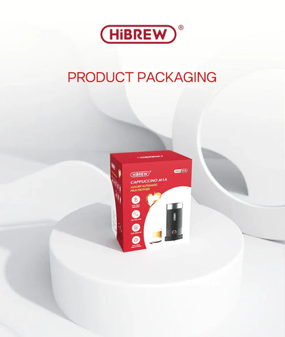 HiBREW Milk Frother Frothing Foamer Chocolate Mixer Cold/Hot Latte Cappuccino fully automatic Milk Warmer Cool Touch M1A HiBREW Milk Frother Frothing Foamer Chocolate Mixer Cold/Hot Latte Cappuccino fully automatic Milk Warmer Cool Touch M1A