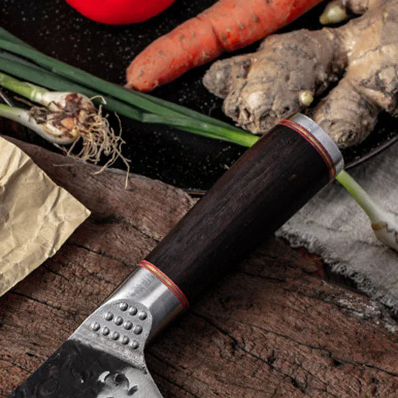 High Carbon Steel Chef Knife Clad Forged Steel Slicing Butcher Kitchen Knives Meat Cleaver Vegetable Knife with Knife sharpener High Carbon Steel Chef Knife Clad Forged Steel Slicing Butcher Kitchen Knives Meat Cleaver Vegetable Knife with Knife sharpener