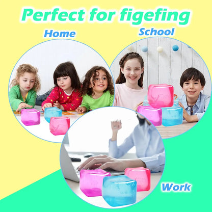 High Density Gel Ice Cube Square Decompression Vent Toy Squishy Stress Ball Squeeze Toys Stress Relief Sensory Toy High Density Gel Ice Cube Square Decompression Vent Toy Squishy Stress Ball Squeeze Toys Stress Relief Sensory Toy