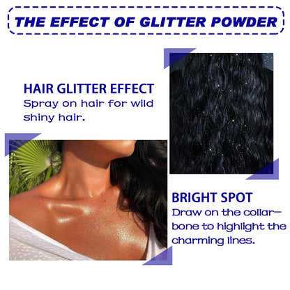 Holographic Glitter Spray | Shimmer Body & Hair Spray for Festivals & Parties Holographic Glitter Spray — Shimmer Body & Hair Spray for Festivals, Parties & Glam Looks