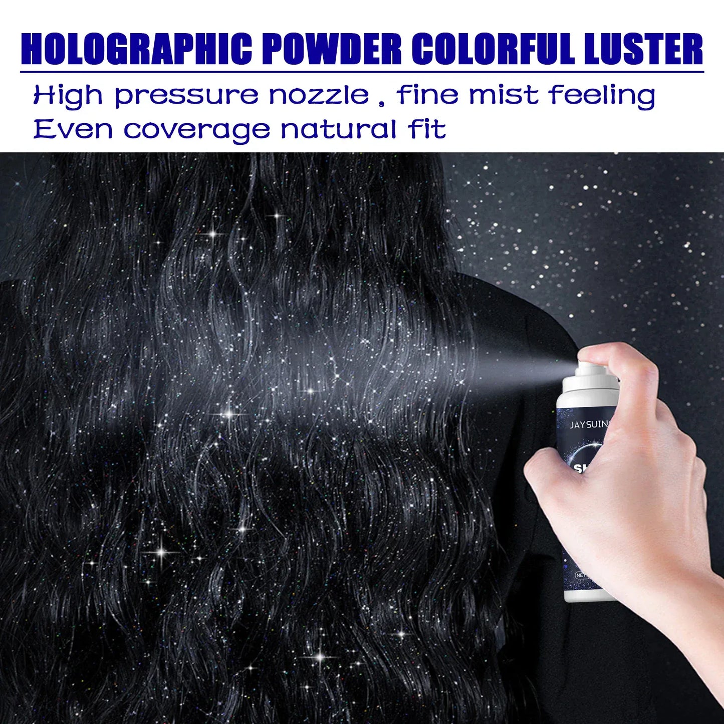Holographic Glitter Spray | Shimmer Body & Hair Spray for Festivals & Parties Holographic Glitter Spray — Shimmer Body & Hair Spray for Festivals, Parties & Glam Looks