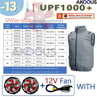 Hooded Cooling Vest USB Fan 5V 12V – Beat Summer Heat | Wahooly Hooded Cooling Vest with USB Fan – Beat the Heat Anywhere