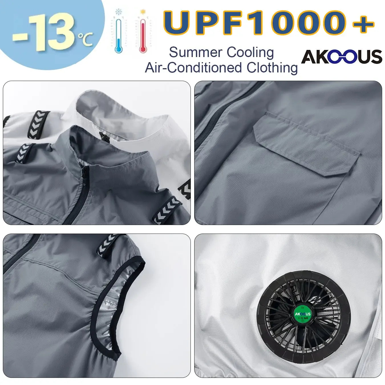 Hooded Cooling Vest USB Fan 5V 12V – Beat Summer Heat | Wahooly Hooded Cooling Vest with USB Fan – Beat the Heat Anywhere