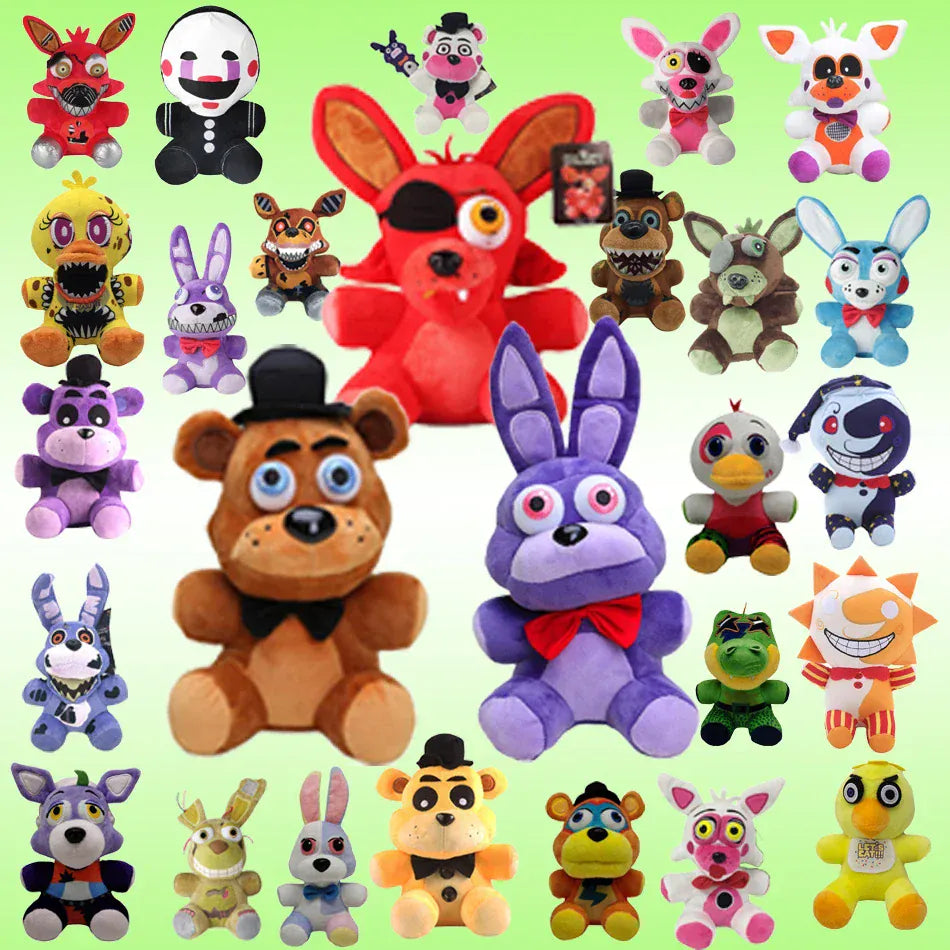 HOT 18cm FNAF Plush Toys Kawaii Freddys Animal Foxy Bonnie Bear Ribbit Stuffed Plush Toys In Stock Plush Birthday Gift For Kids HOT 18cm FNAF Plush Toys Kawaii Freddys Animal Foxy Bonnie Bear Ribbit Stuffed Plush Toys In Stock Plush Birthday Gift For Kids