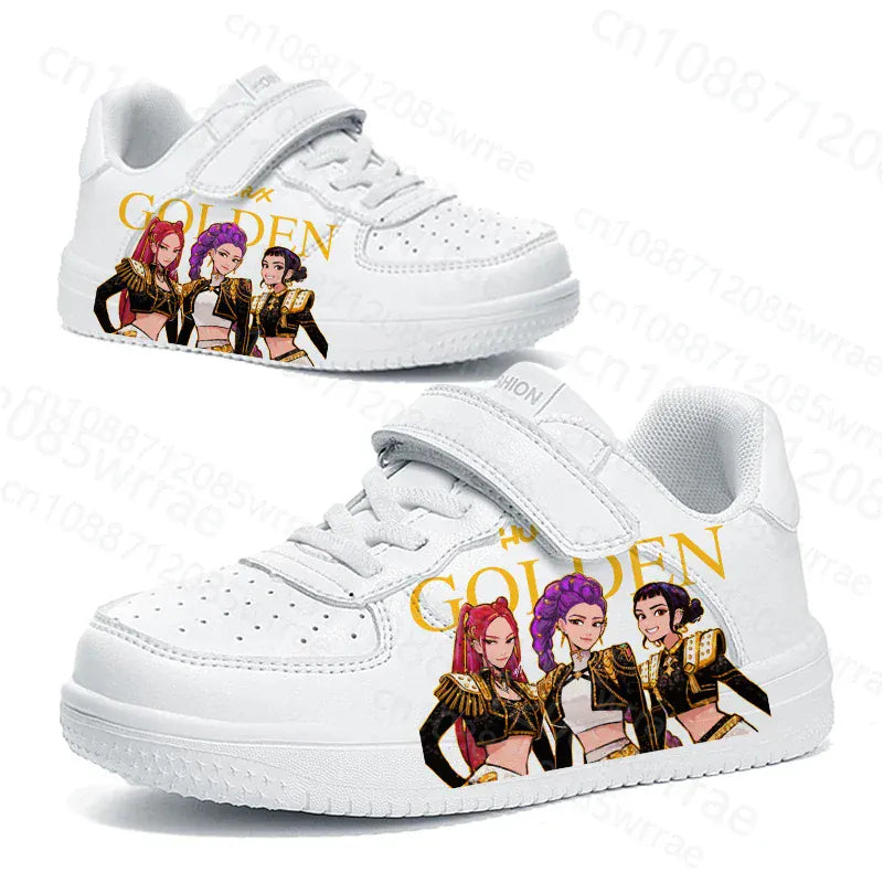 Hot Selling KPop Demon Hunters Children shoes boys girls 3D Printing Solid color sole durable Commuting shoes Christmas gift Hot Selling KPop Demon Hunters Children shoes boys girls 3D Printing Solid color sole durable Commuting shoes Christmas gift