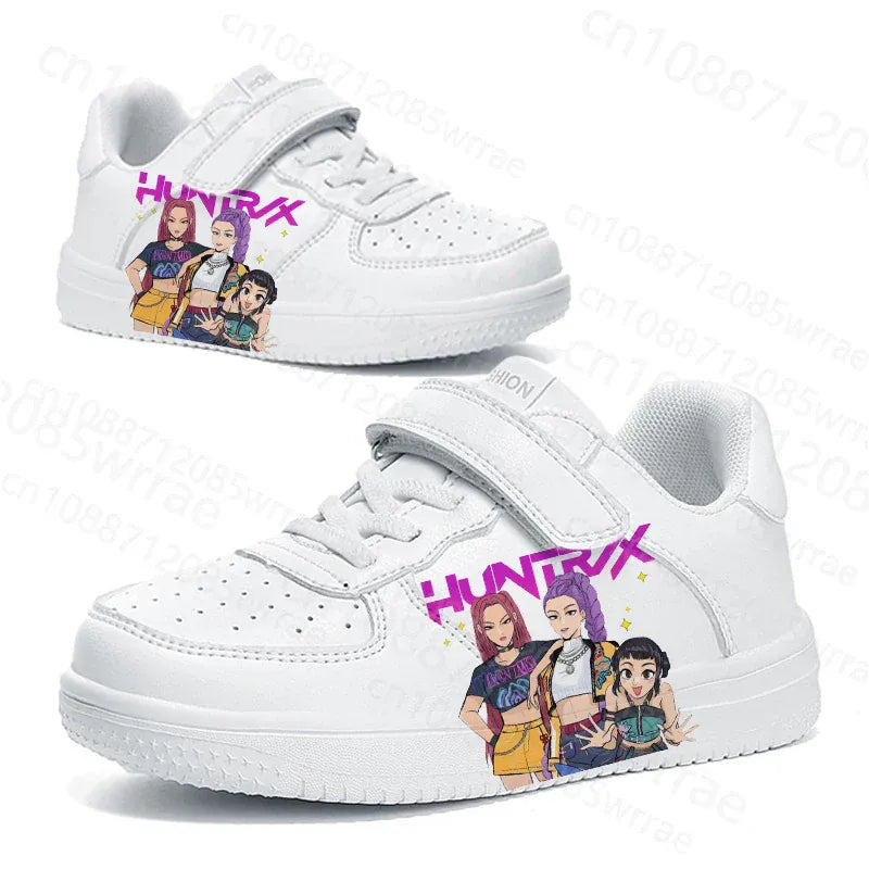 Hot Selling KPop Demon Hunters Children shoes boys girls 3D Printing Solid color sole durable Commuting shoes Christmas gift Hot Selling KPop Demon Hunters Children shoes boys girls 3D Printing Solid color sole durable Commuting shoes Christmas gift