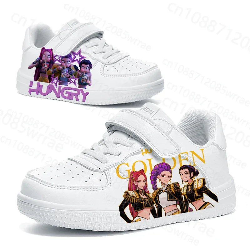 Hot Selling KPop Demon Hunters Children shoes boys girls 3D Printing Solid color sole durable Commuting shoes Christmas gift Hot Selling KPop Demon Hunters Children shoes boys girls 3D Printing Solid color sole durable Commuting shoes Christmas gift